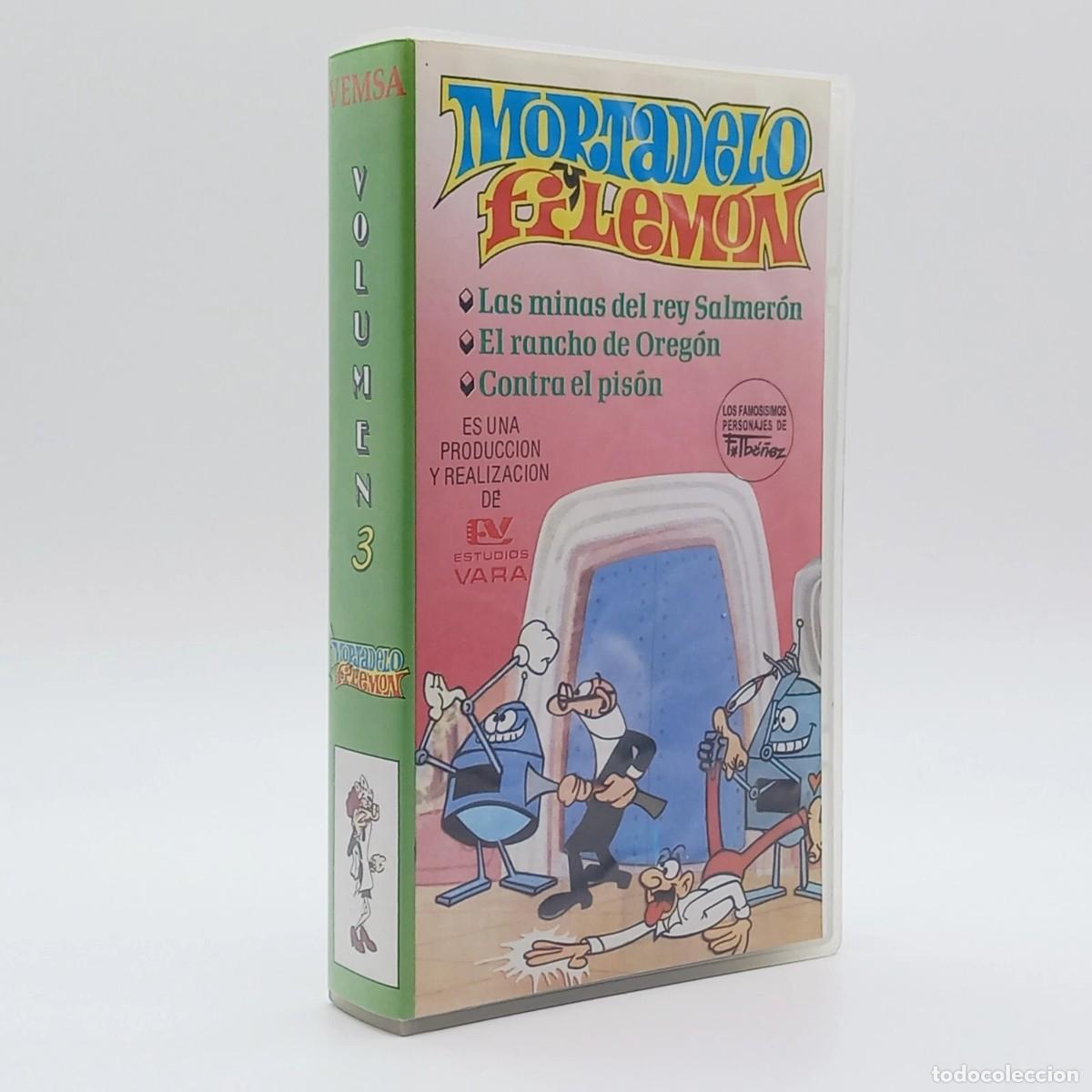 Series de TV: VHS PAL Espa&ntilde;a Mortadelo y Filemon Estudios Vara volumen 3 original VEMSA 90s