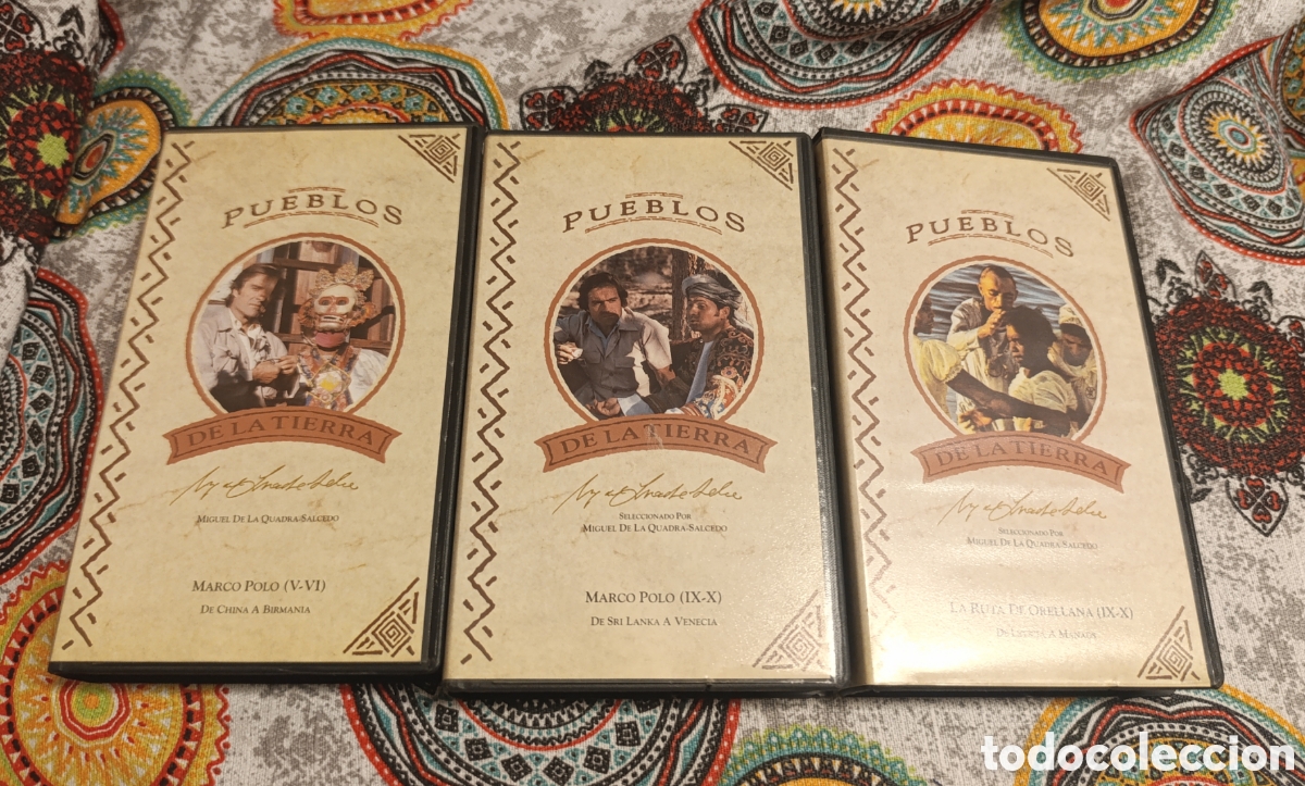 Series de TV: Lote tres VHS Pueblos de la Tierra. Miguel de la Quadra Salcedo
