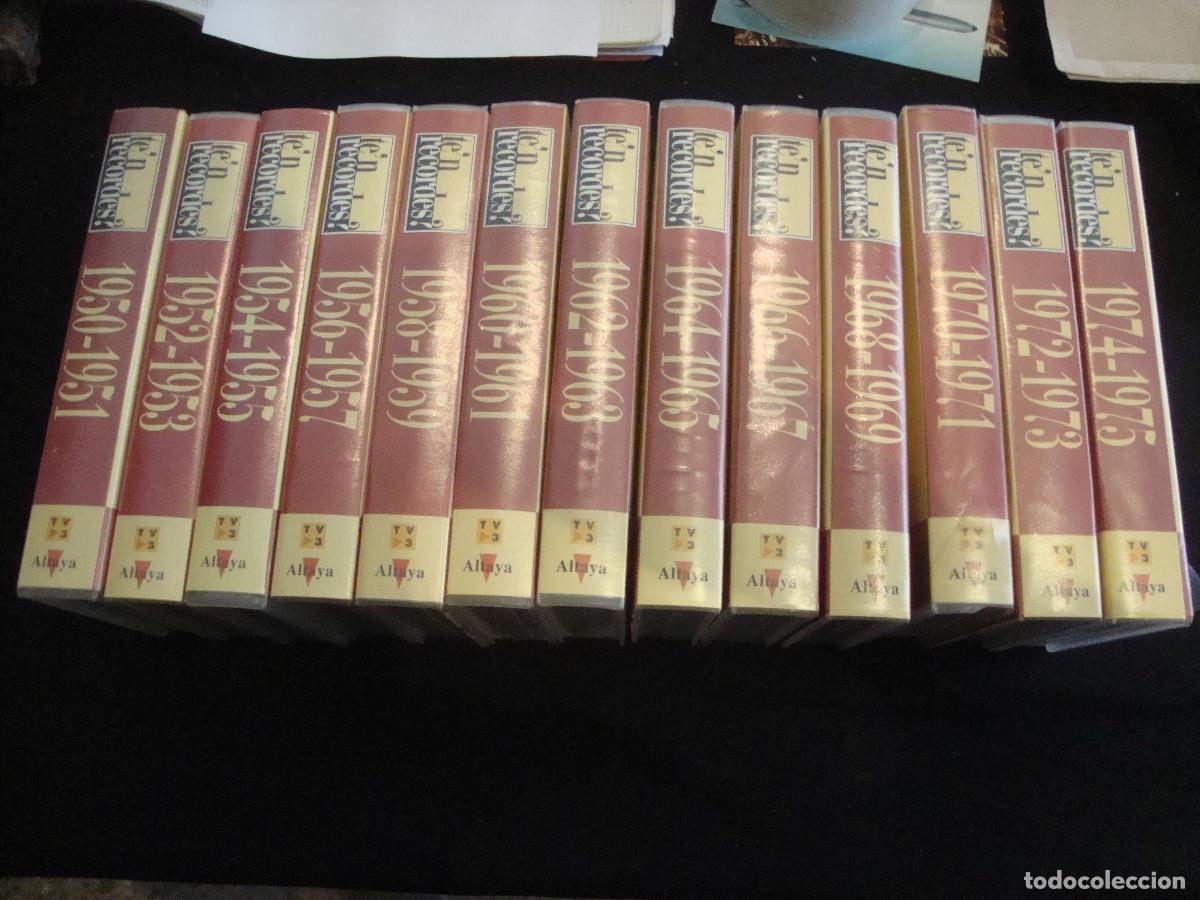 Series de TV: COLECCION COMPLETA 13 VIDEOS VHS TE'N RECORDES TVE ALTAYA 1950 1975