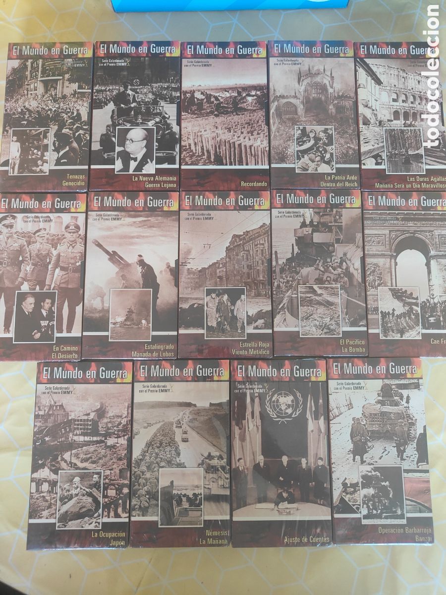 Fernsehserien: El Mundo en Guerra - Colecci&oacute;n Completa 14 VHS (11 Precintadas de f&aacute;brica) - SAV Sogepaq II Guerra M