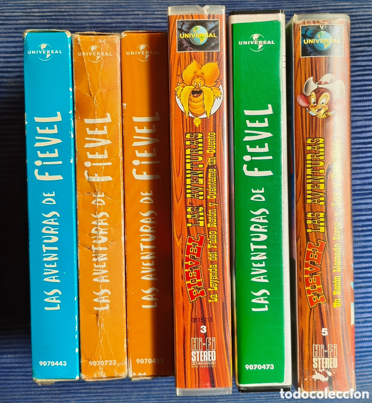Series de TV: Colecci&oacute;n Las Aventuras de Fievel VHS (Vol.1-5)