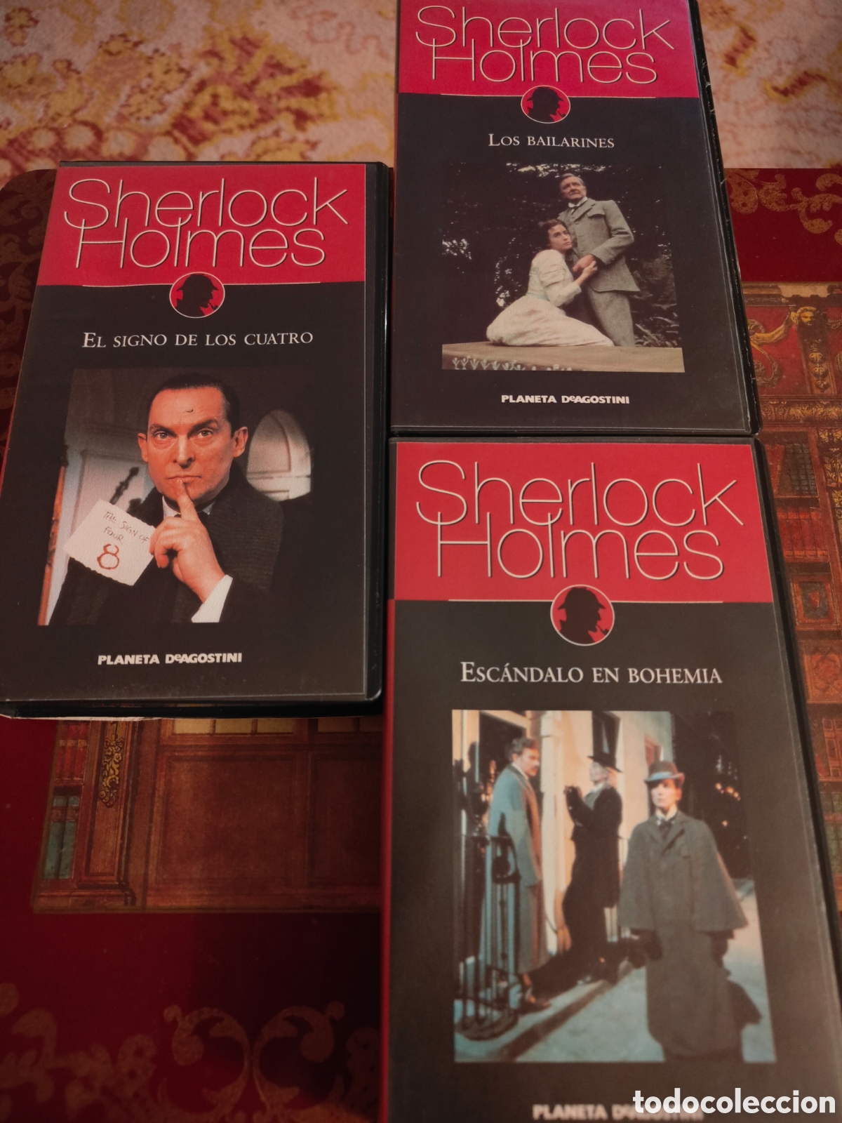 TV Series: Lote 3 Cintas VHS Las Aventuras de Sherlock Holmes (Jeremy Brett) - Planeta DeAgostini / SAV
