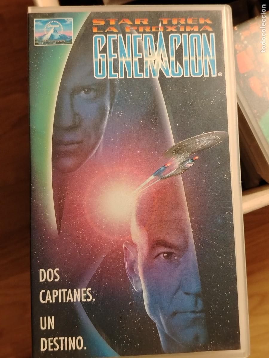 Series de TV: STAR TREK - La Pr&oacute;xima Generaci&oacute;n, dos capitanes un destino. VHS, 1995