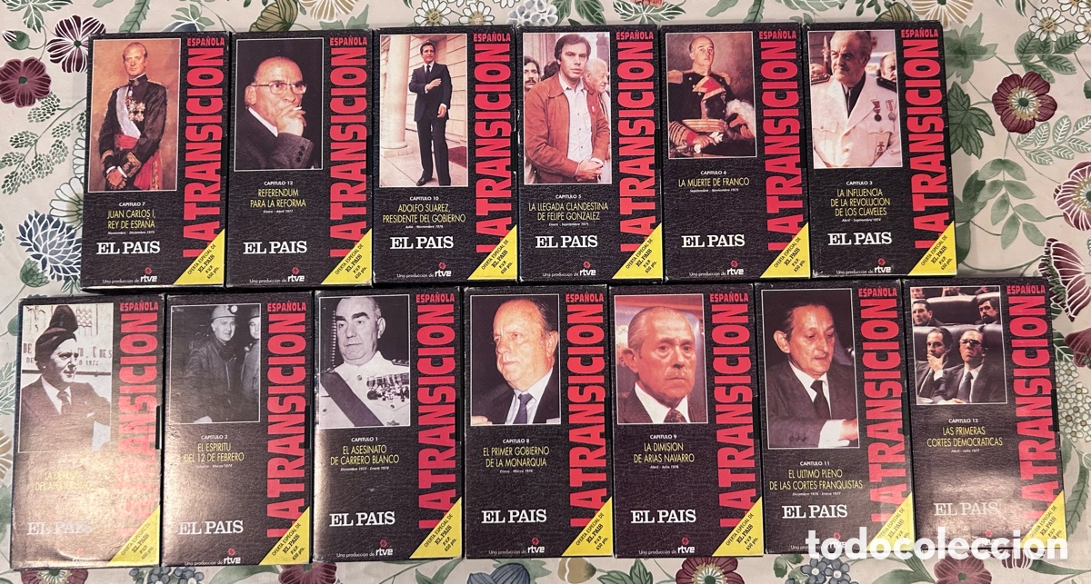 Series de TV: LA TRANSICI&Oacute;N ESPA&Ntilde;OLA. COLECCI&Oacute;N COMPLETA. 13 CINTAS VHS. RTVE. EL PA&Iacute;S. VICTORIA PREGO.