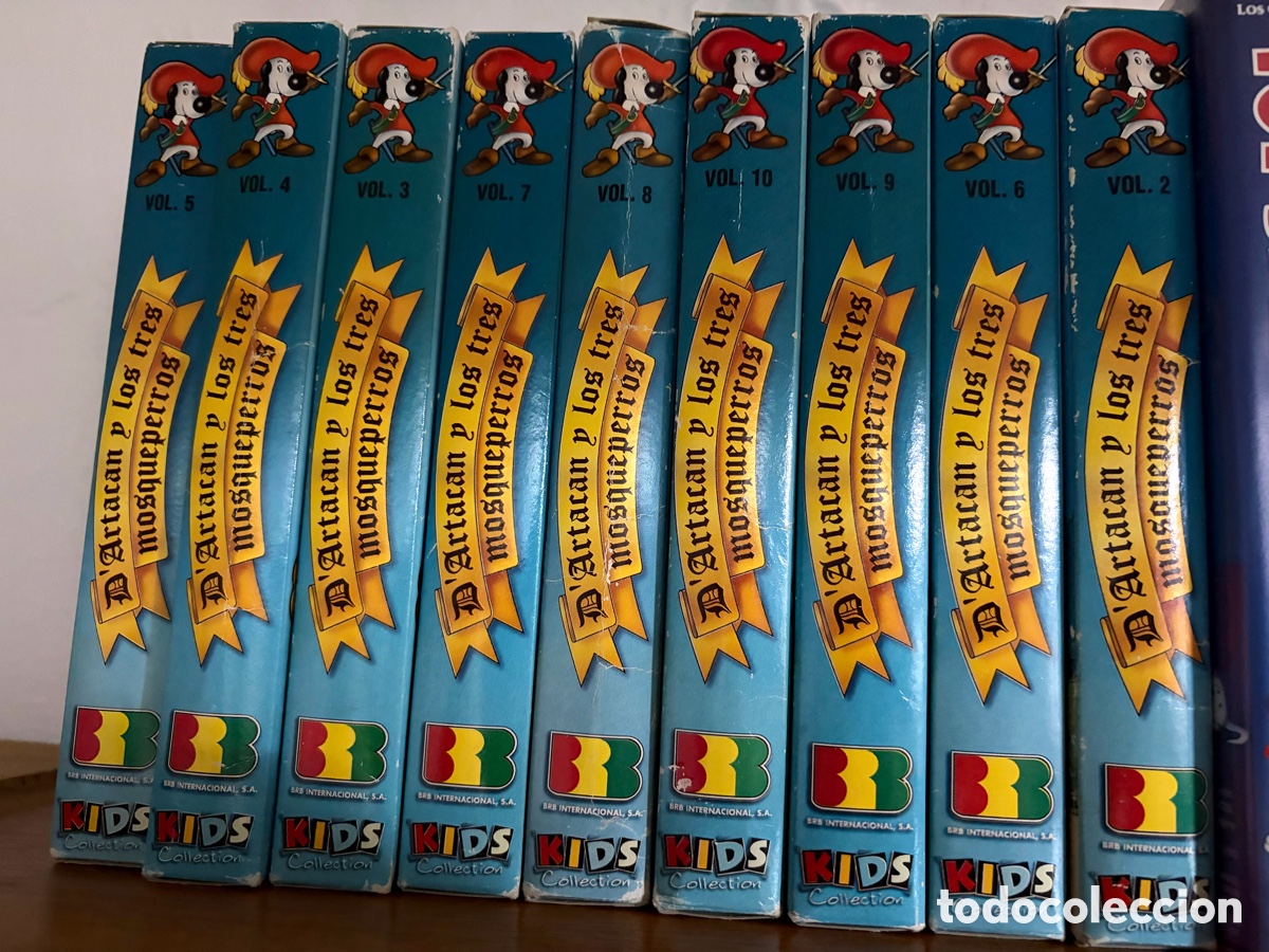 Series de TV: Lote de 9 VHS los tres mosqueperros mosqueteros brb