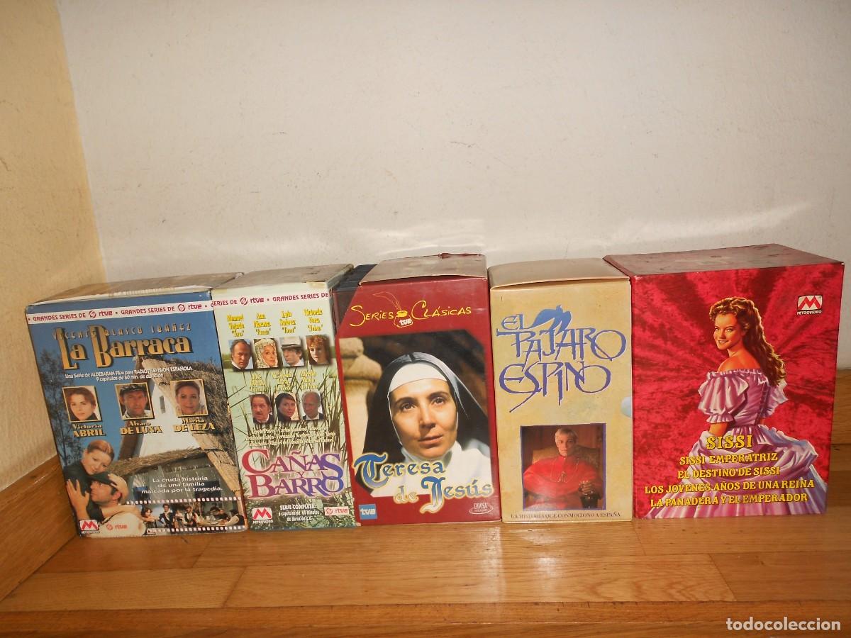 Series de TV: CA&Ntilde;AS y BARRO / la BARRACA / PAJARO ESPINO / TERESA de JESUS / SISSI la EMPERATRIZ - 21 VHS - 1&euro;y+