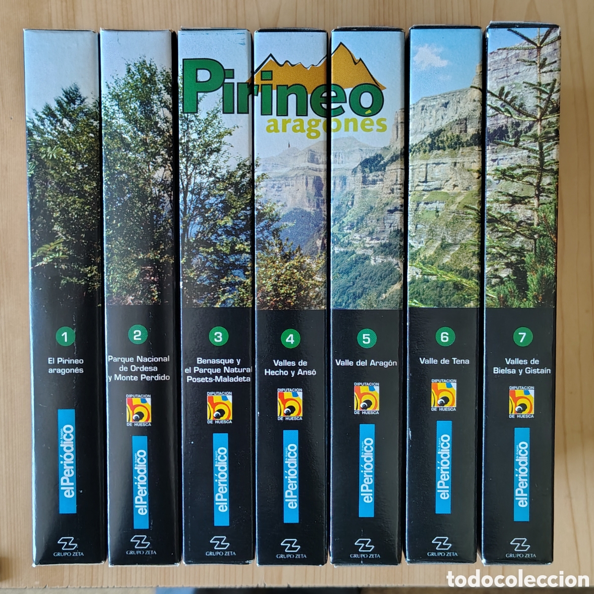 S&eacute;ries TV: Colecci&oacute;n 7 VHS El Pirineo Aragon&eacute;s - El Peri&oacute;dico de Arag&oacute;n 1998