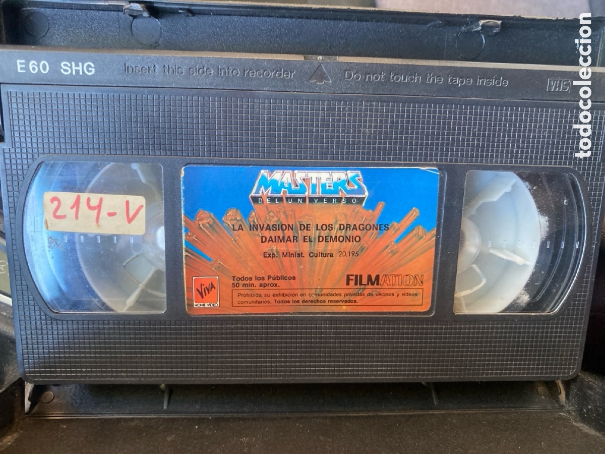 Series de TV: ANTIGUO VHS HE-MAN M&Aacute;STERS UNIVERSO LA INVASI&Oacute;N DE LOS DRAGONES DAIMAR EL DEMONIO