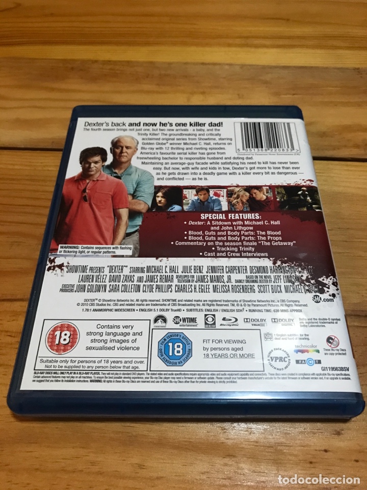 Series de TV: Dexter Temporada 4 Blu Ray [Ingl&eacute;s] - Foto 2