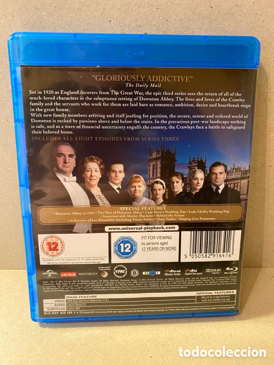 Series de TV: Downton Abbey: Series Three (3xBlu-ray) 2012 - Foto 3