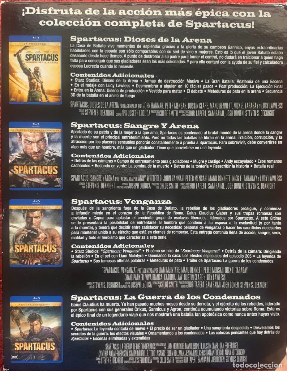 Series de TV: SPARTACUS SERIE COMPLETA BLU RAY - Foto 3