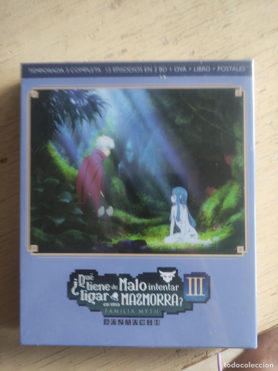 Series de TV: DanMachi &ndash; Temporada 3 Completa + OVA + Libro + Postales &ndash; Blu‑ray &ndash; NUEVO