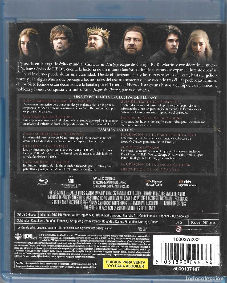 Series de TV: JUEGO DE TRONOS PRIMERA TEMPORADA COMPLETA - Foto 2