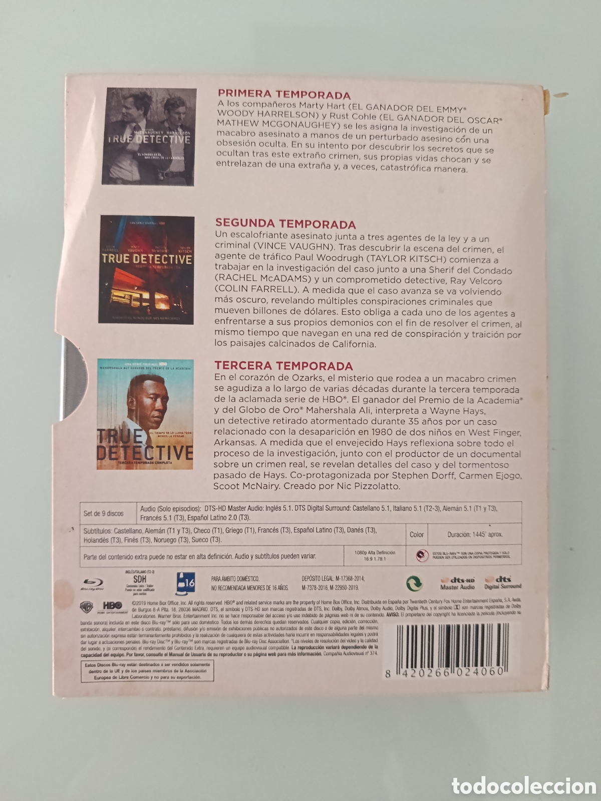Series de TV: SERIE COMPLETA BLU-RAY TRUE DETECTIVE - Foto 3