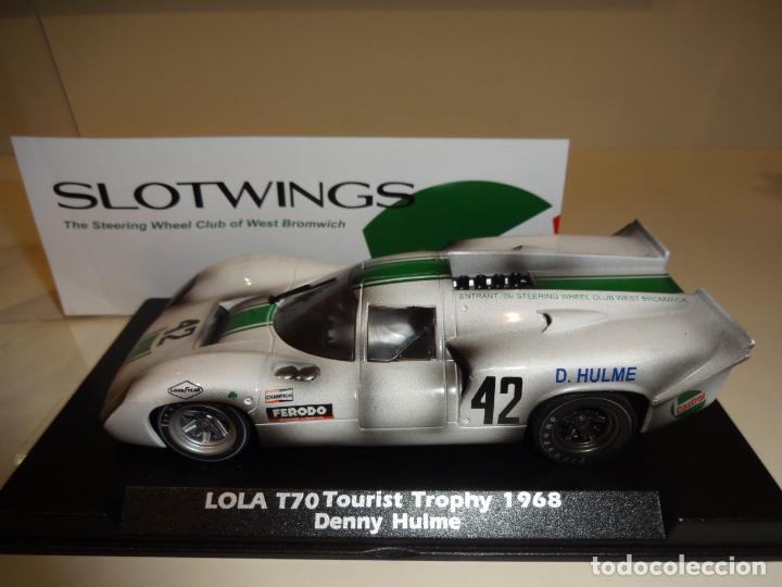 Slot Cars: FLY. Slotwings. Lola T70 Tourist Trophy 1968. Hulme. Efecto final de carrera. - Foto 1 - 219691937
