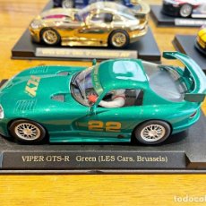 Slot Cars: DODGE VIPER GTS-R GREEN LES CARS BRUSELAS. Lote 287645613
