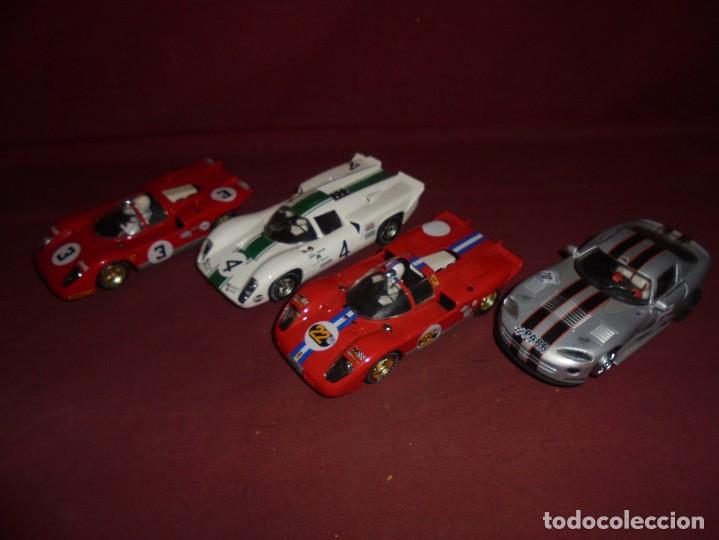MAGNIFICOS 4 COCHES SCALEXTRIC FLY (Juguetes - Slot Cars - Fly)