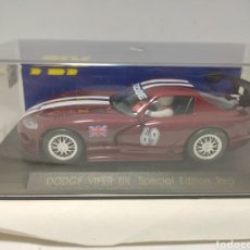 Slot Cars: FLY RED DODGE VIPER UK SPECIAL EDITION RED REF. E4. Lote 311048803