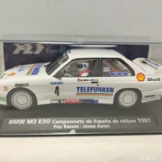 Slot Cars: FLY BMW M3 E30 CTO. ESPAÑA RALLYES 1987 BASSAS REF. 88203