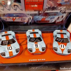 Slot Cars: FLY. TEAM FORD GT GULF. 24H LE MANS 1968. REF. TEAM05 - 96016. Lote 341355993