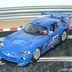 Slot Cars: 340 SCALEXTRIC FLY DODGE VIPER GTS R Nº 38 BLUE WATKINS MOWLEM SLOT CAR EXIN SCX 1:32. Lote 368643026