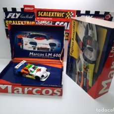 Slot Cars: MARCOS LM 600 ” CTO DE ESPAÑA GT 2001 ” PAGINAS AMARILLAS ” ” FLY SCALEXTRIC!!. Lote 363016460