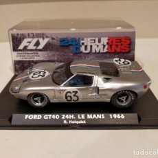 Slot Cars: FLY. FORD GT40. 24H LE MANS 1966. GAUGEMASTER. REF. ELM06
