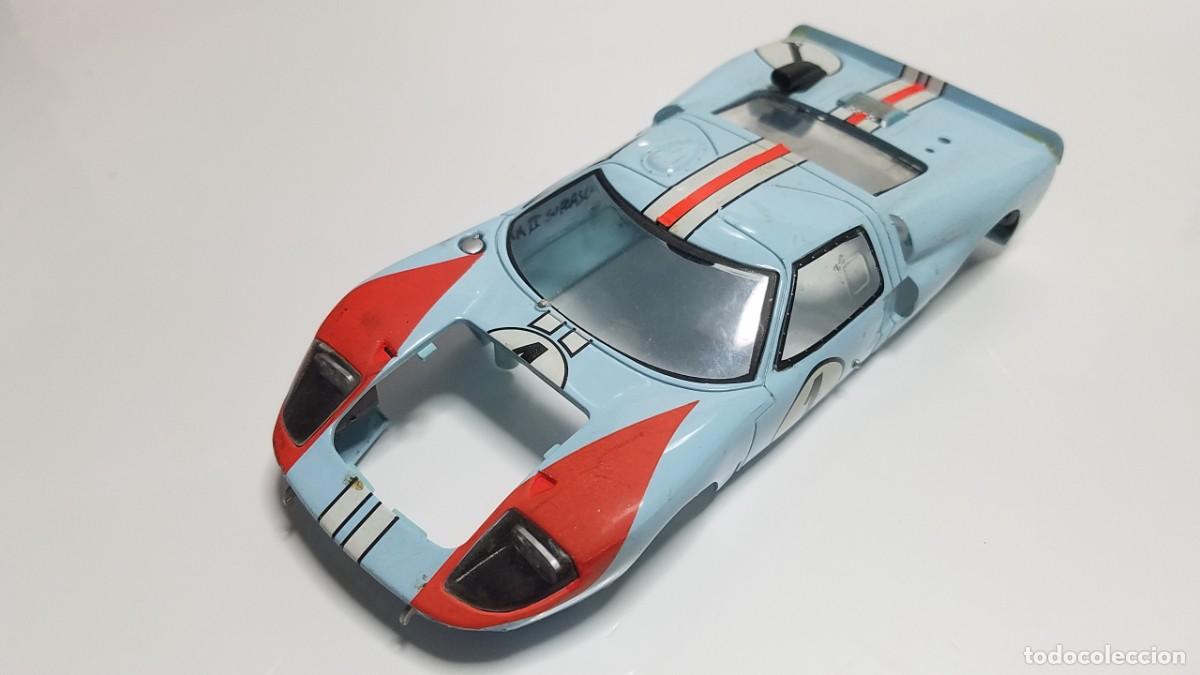 Slot Cars: SLOT SCALEXTRIC FLY DESGUACE CARROCER&Iacute;A FORD GT MK II