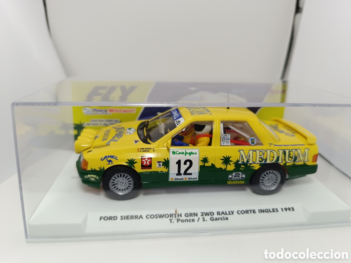 Slot Cars: FLY FORD SIERRA COSWORTH 2WD CORTE INGLES 1993 PONCE CON FARERA