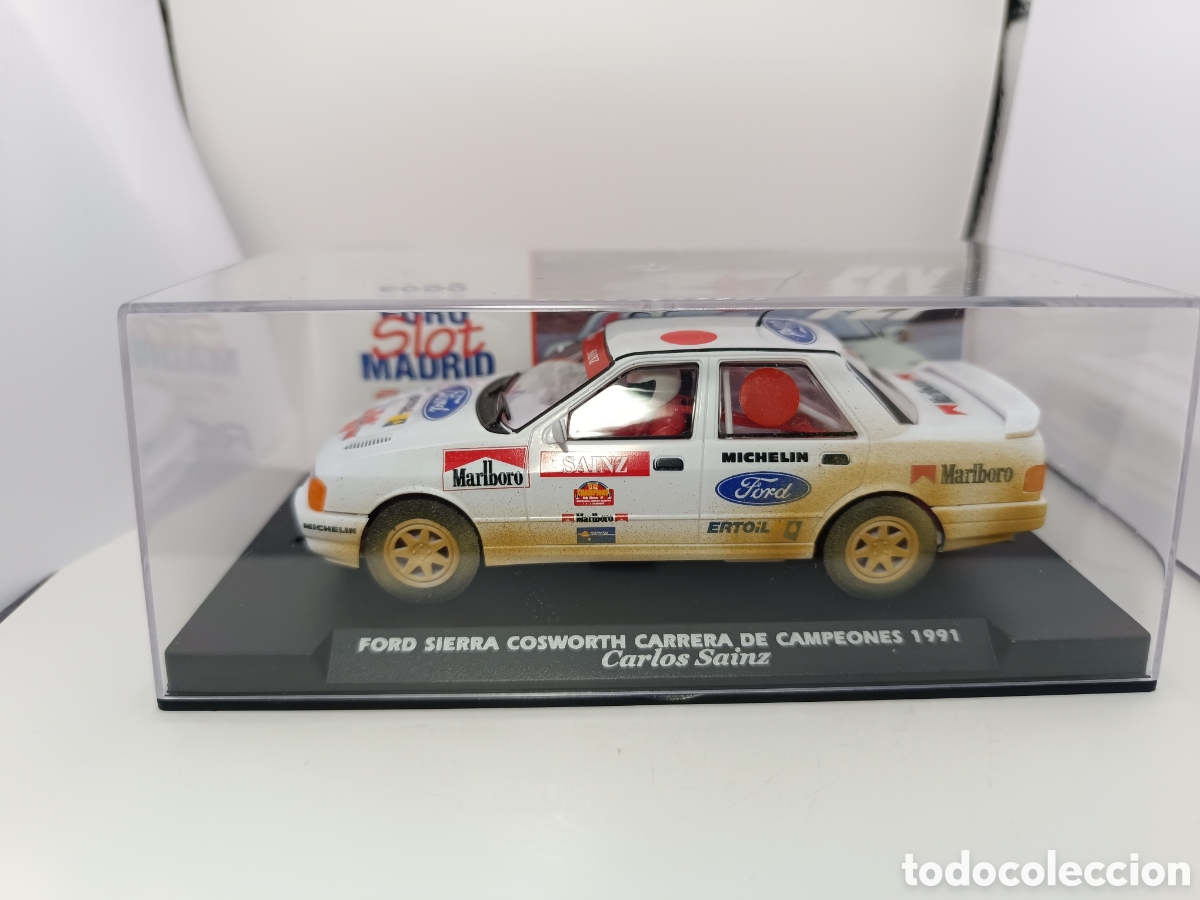 Slot Cars: FLY FORD SIERRA COSWORTH CARRERA DE CAMPEONES 1991 CARLOS SAINZ FOROSLOT SUCIO