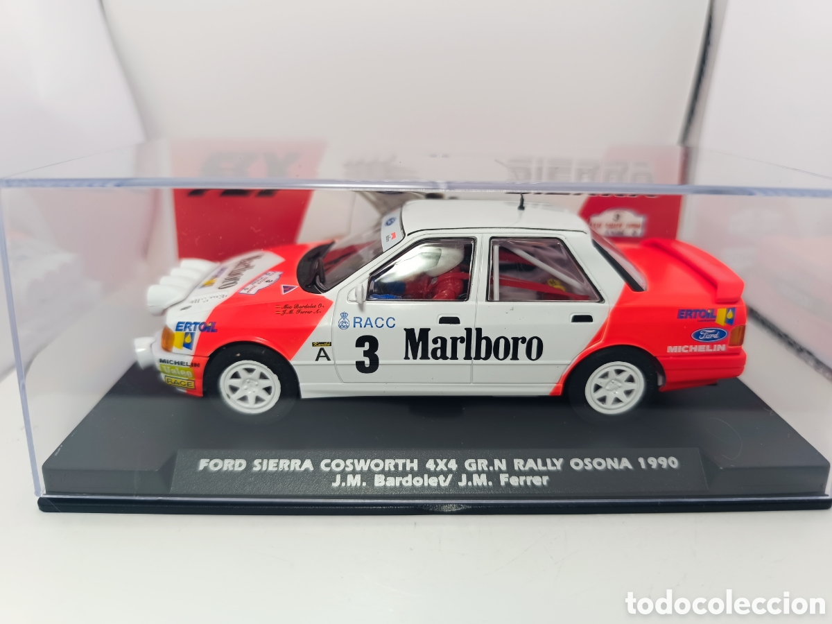 Slot Cars: FLY FORD SIERRA COSWORTH 4X4 RALLY OSONA 1990 MARLBORO BARDOLET