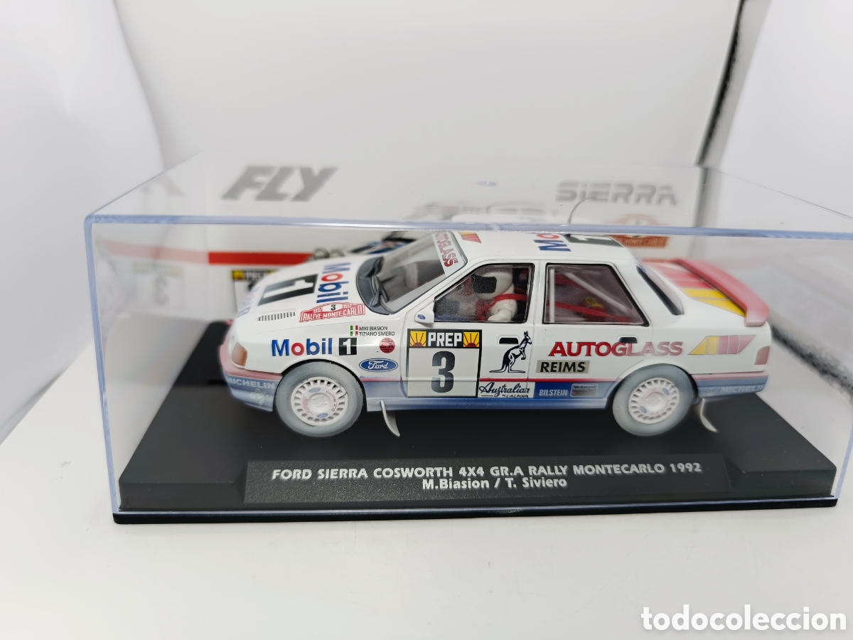 Slot Cars: FLY FORD SIERRA COSWORTH 4X4 RALLY MONTECARLO 1992 NIEVE