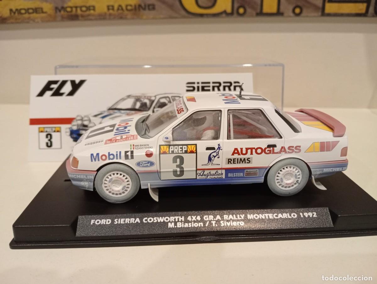 Slot Cars: FLY. Ford Sierra Cosworth 4x4. GR.A. Biasion. Rally Montecarlo 1992. Ref. A-2108AR