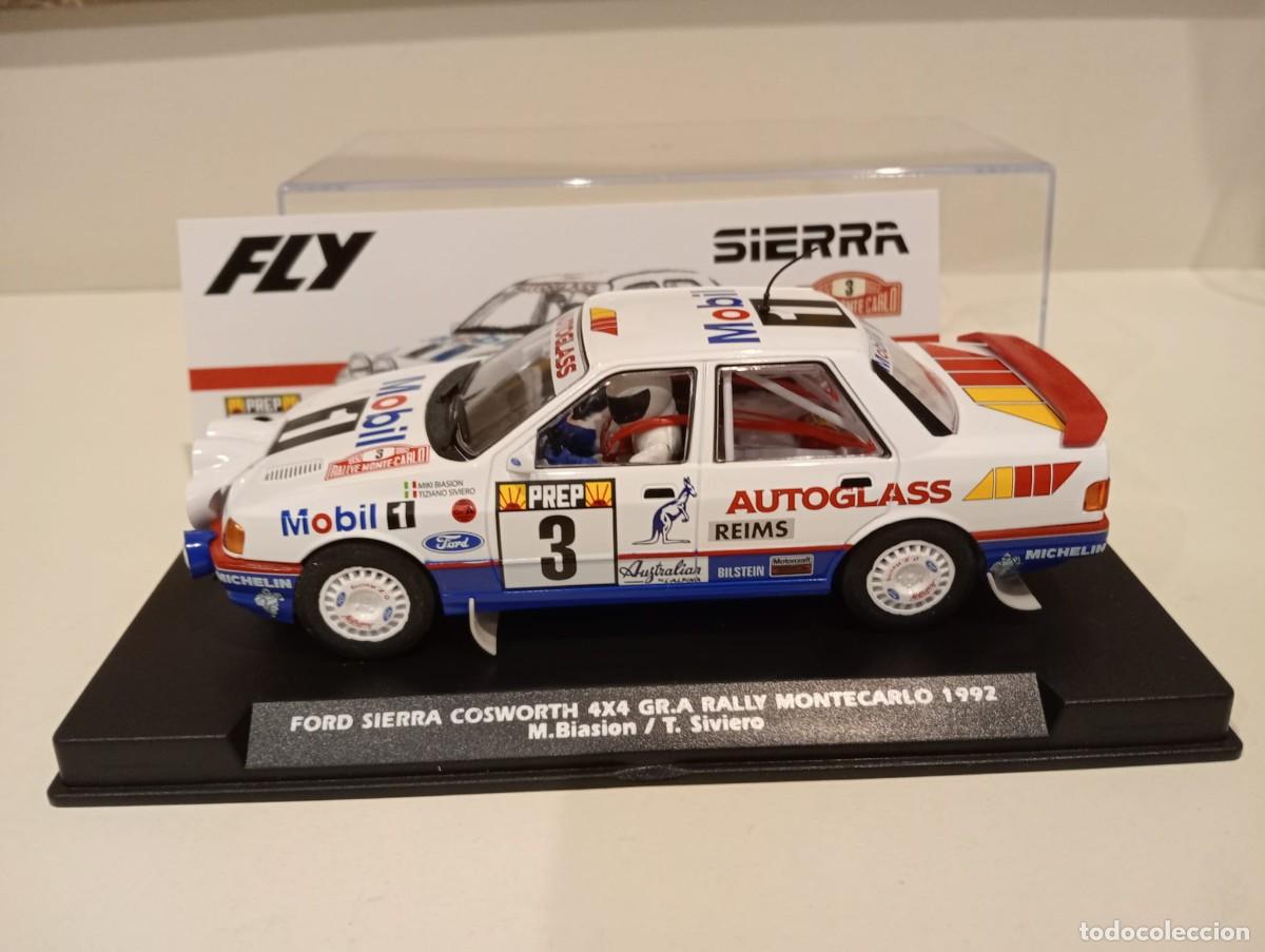 Slot Cars: FLY. Ford Sierra Cosworth 4x4. GR.A. Biasion. Rally Montecarlo 1992. Ref. A-2108