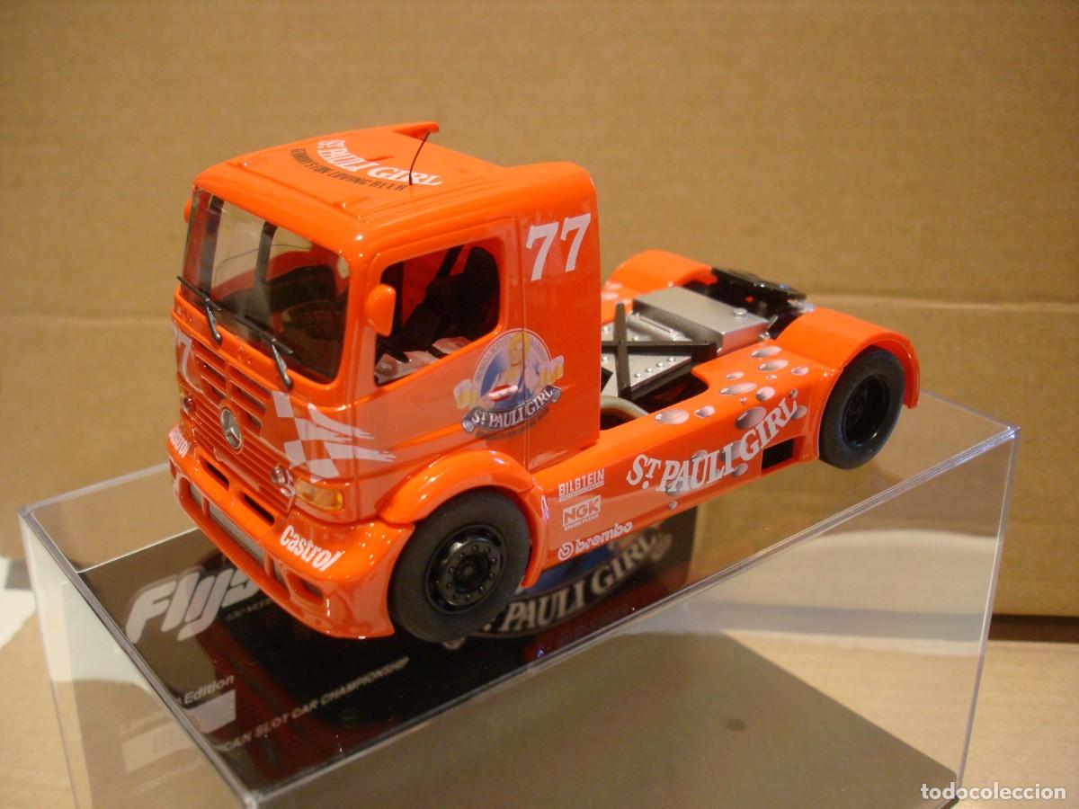 Slot Cars: FLYSLOT TRUCK MERCEDES ST PAULI GIRL REF 202311 NUEVO CON SU CAJA ORIGINAL