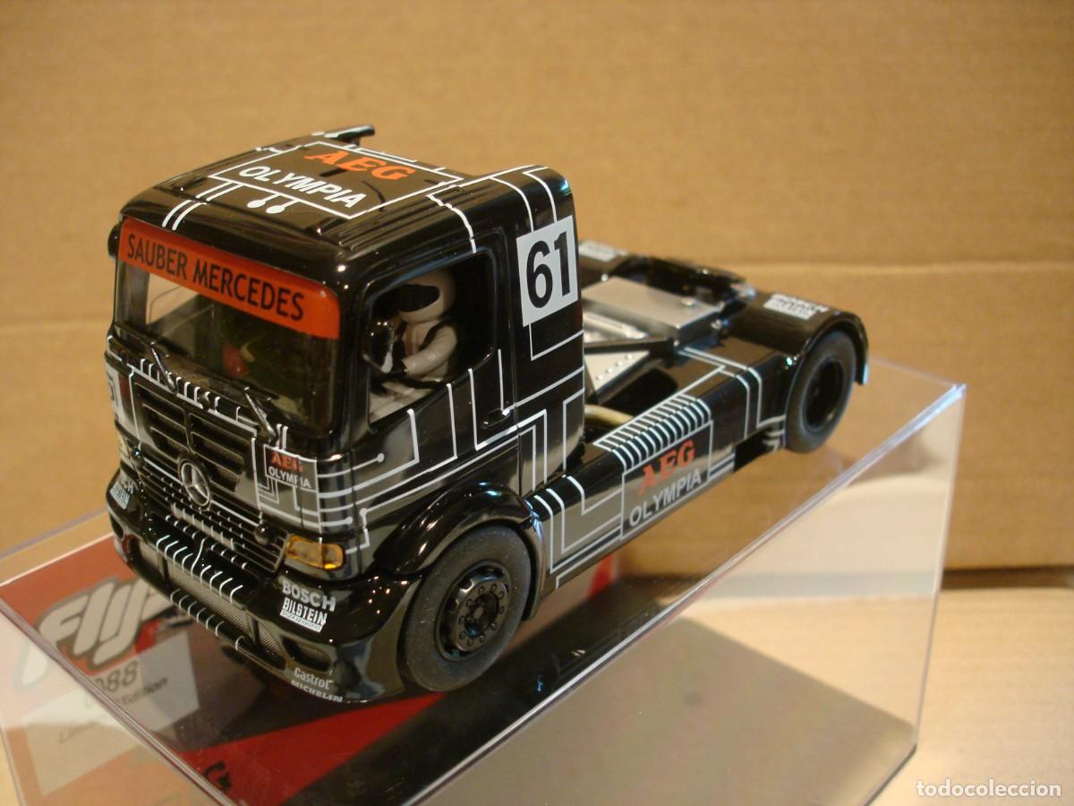 Slot Cars: FLYSLOT TRUCK MERCEDES AEG REF 202309 NUEVO CON SU CAJA ORIGINAL