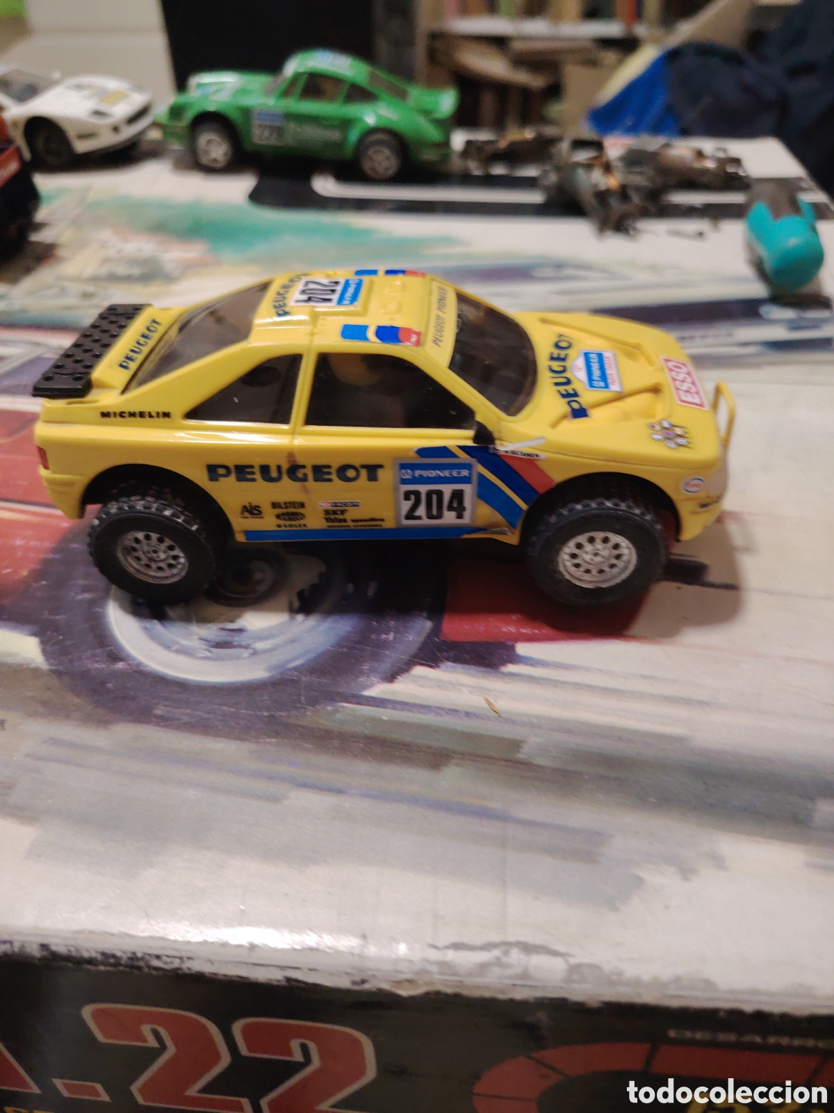 Slot Cars: Peugeot 405 exin amarillo