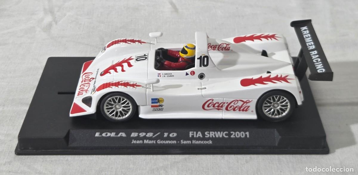 Slot Cars: Coche Fly lola b98/10, Fia Srwc 2001, Publicidad Cocacola