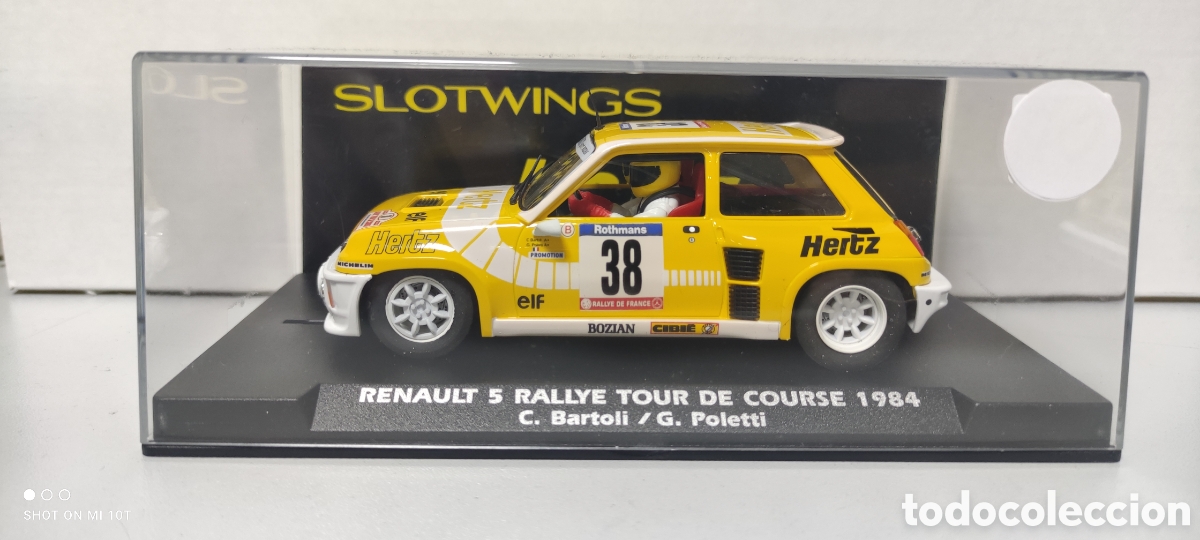 Slot Cars: RENAULT 5 TURBO HERTZ RALLY C&Oacute;RCEGA 1984 FLY SLOTWINGS SCALEXTRIC
