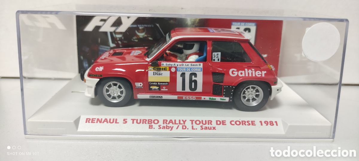 Slot Cars: RENAULT 5 TURBO RALLY C&Oacute;RCEGA 1981 FLY SCALEXTRIC