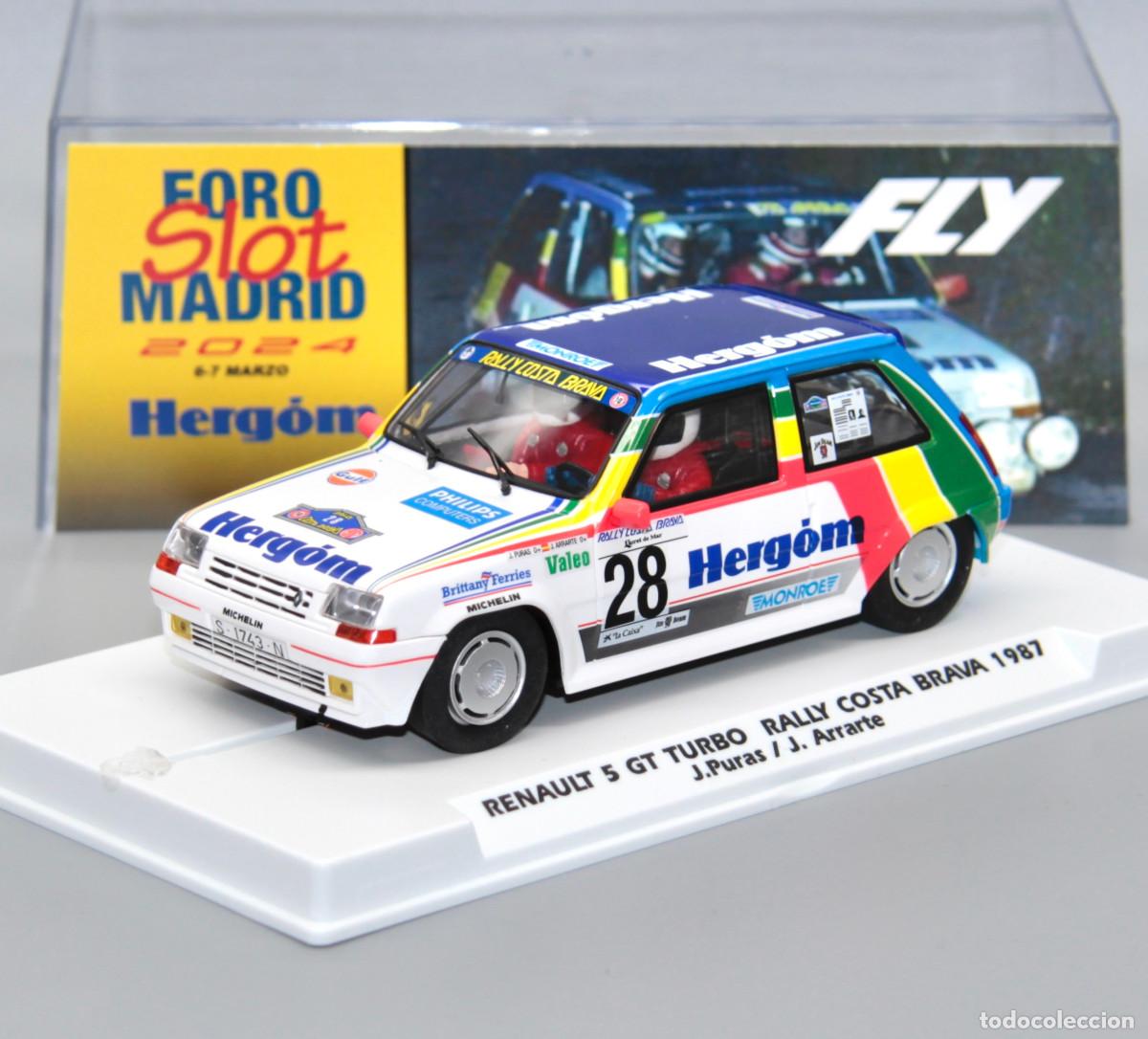 Slot Cars: Renault 5 GT Turbo Jes&uacute;s Puras (ForoSlot Madrid 2024) (Fly Slotwings)