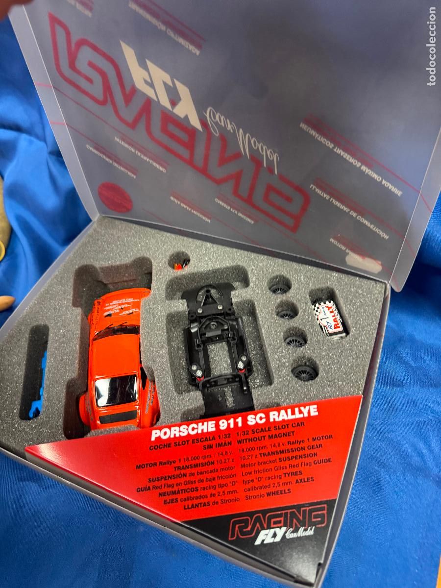 Slot Cars: COCHE SLOT EN KIT DE COMPETICI&Oacute;N: PORSCHE 911 SC RALLYE (FLY CAR MODEL - RACING) - ESCALA 1/32 - NUE