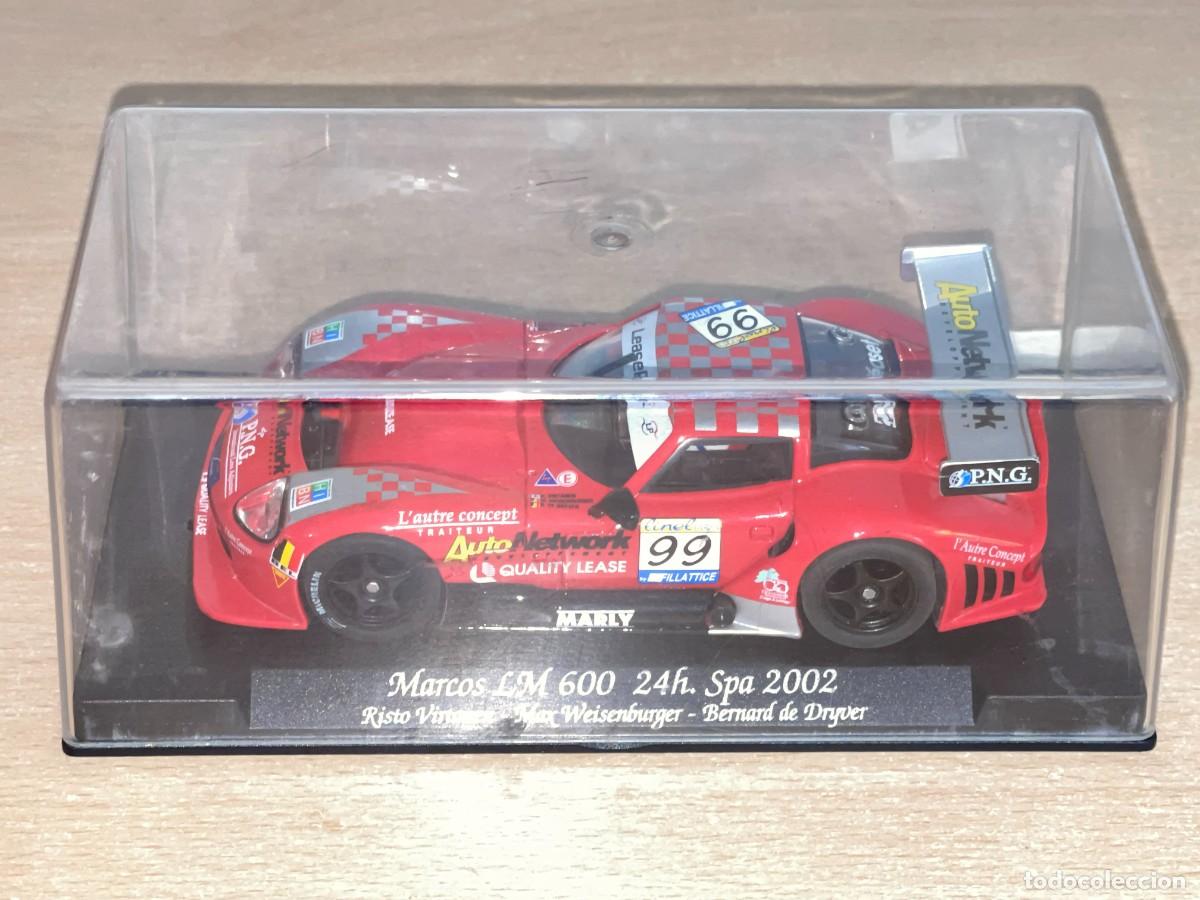 Slot Cars: 2006- Scalextric FLY Marcos LM 600 24h. Spa 2002 #99 Virtanen Weisenburger Ref A-362 1:32 slot car