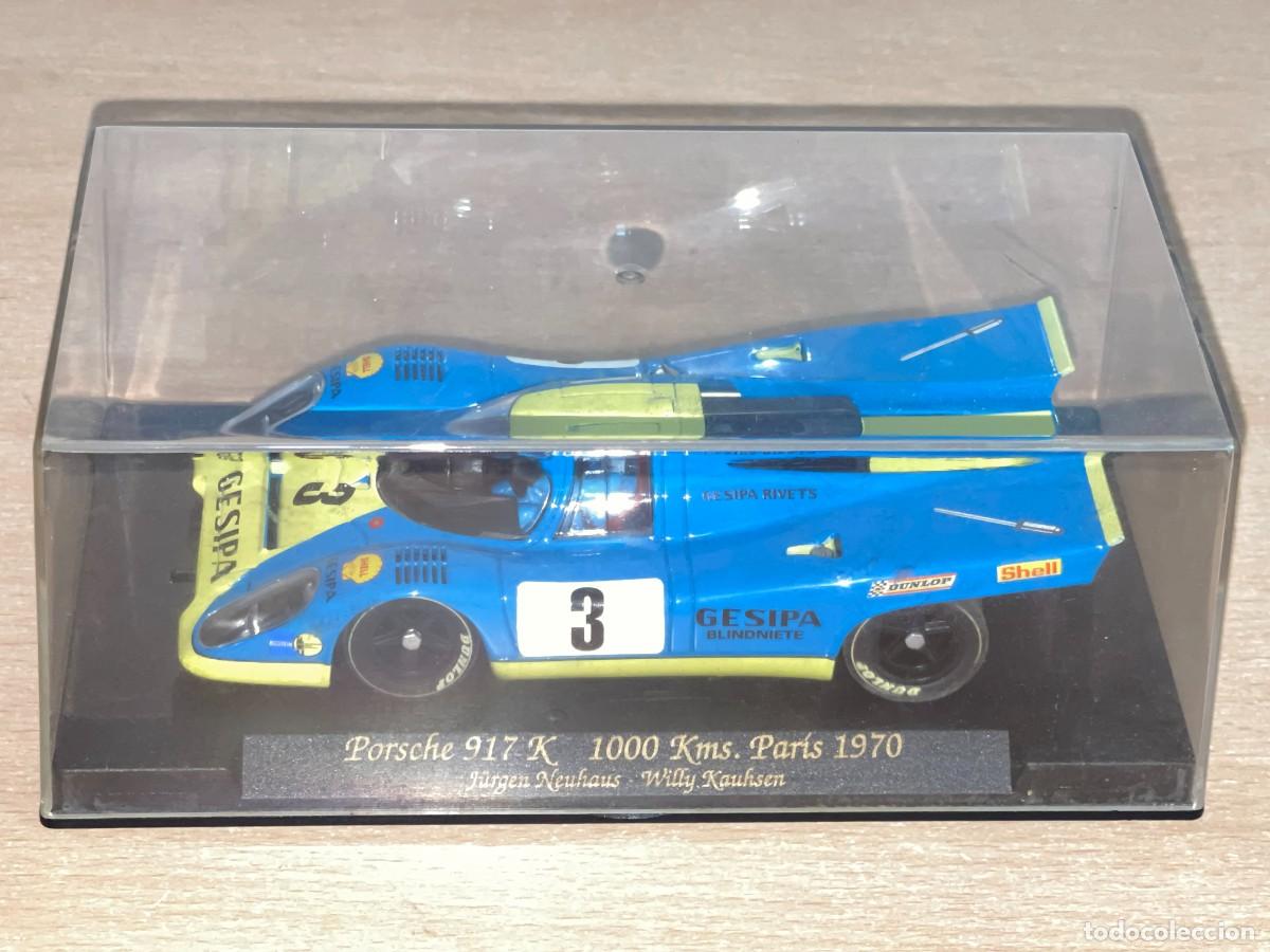 Slot Cars: 2007- Scalextric FLY Porsche 917 K 1000 Kms. Par&iacute;s 1970 #3 Neuhaus - Kauhsen C83 1:32 slot car scx