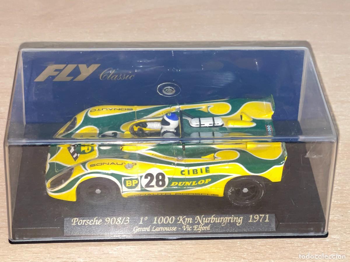 Slot Cars: 2012- Scalextric FLY Porsche 908 Flunder 24h. Le Mans 1971 BP Ref. C42 1:32 slot car scx