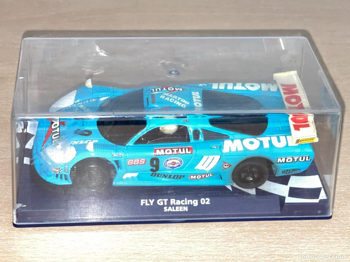 Slot Cars: 2023- Scalextric FLY GT Racing 02 Saleen azul #9 Motul Martini Racing 1:32 slot car scx