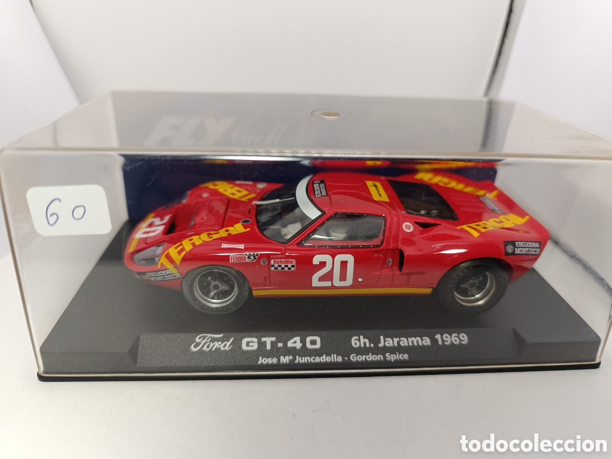 Slot Cars: FLY FORD GT 40 6H JARAMA 1969 88046
