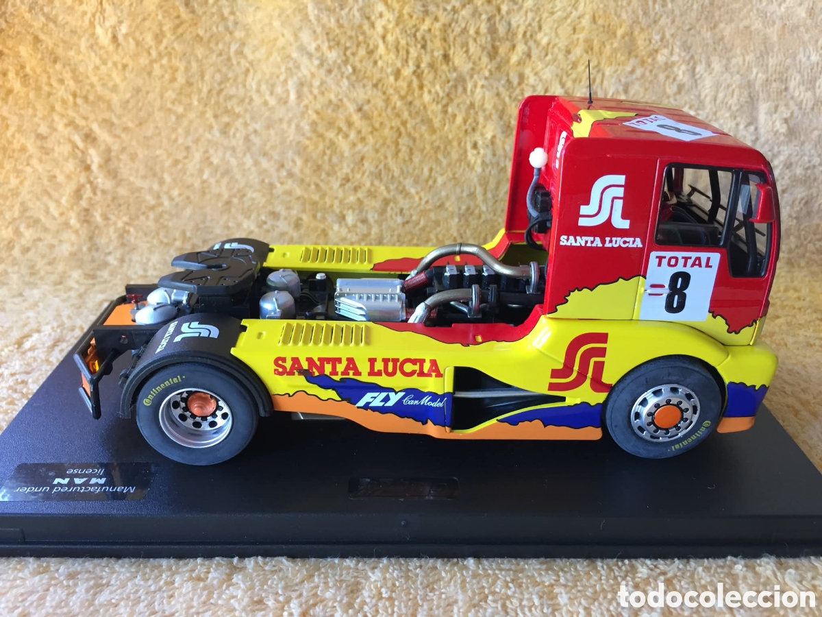 Slot Cars: GB Track FLY MAN TR 1400 Edici&oacute;n especial &rdquo;Santa Luc&iacute;a&rdquo; Truck 42 Ref.08022