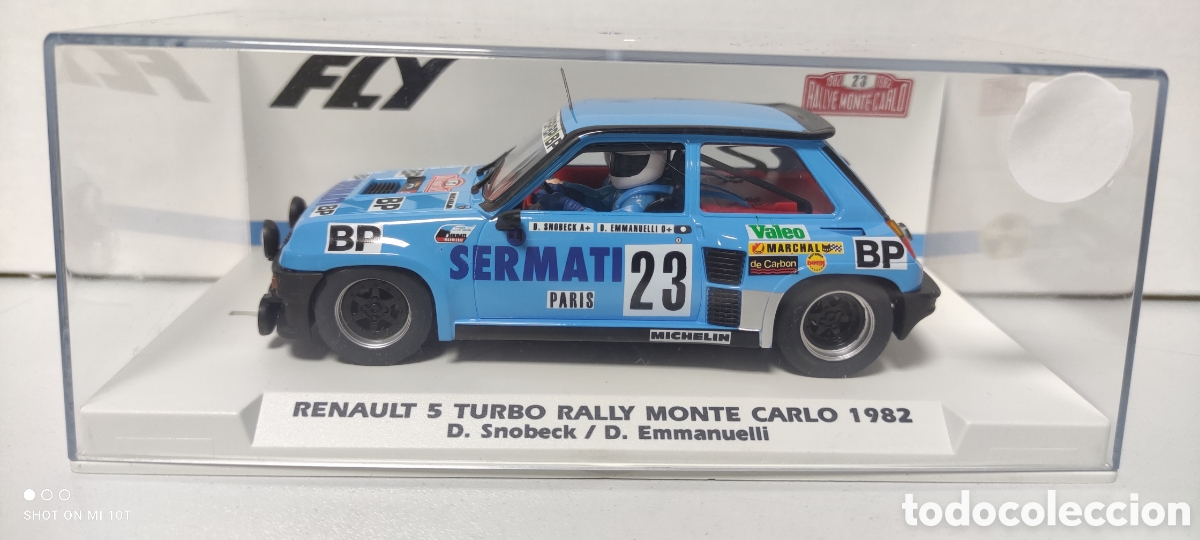 Slot Cars: RENAULT 5 TURBO RALLY MONTECARLO 1982 SERMATI FLY SCALEXTRIC