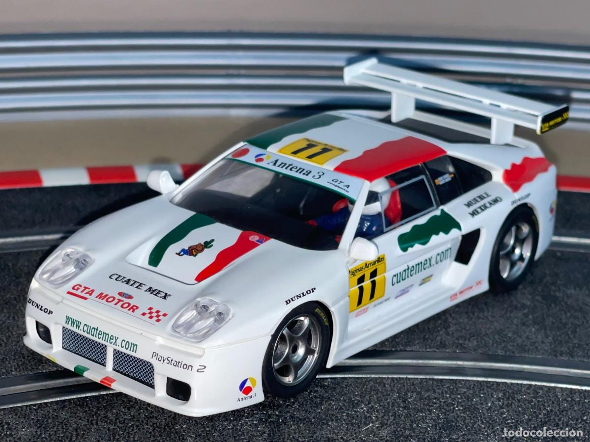 Slot Cars: 75- Scalextric FLY Venturi 600 LM Campeonato Espa&ntilde;a GT 2001 P&aacute;ginas Amarillas Ref. PA2 slot car 1:32